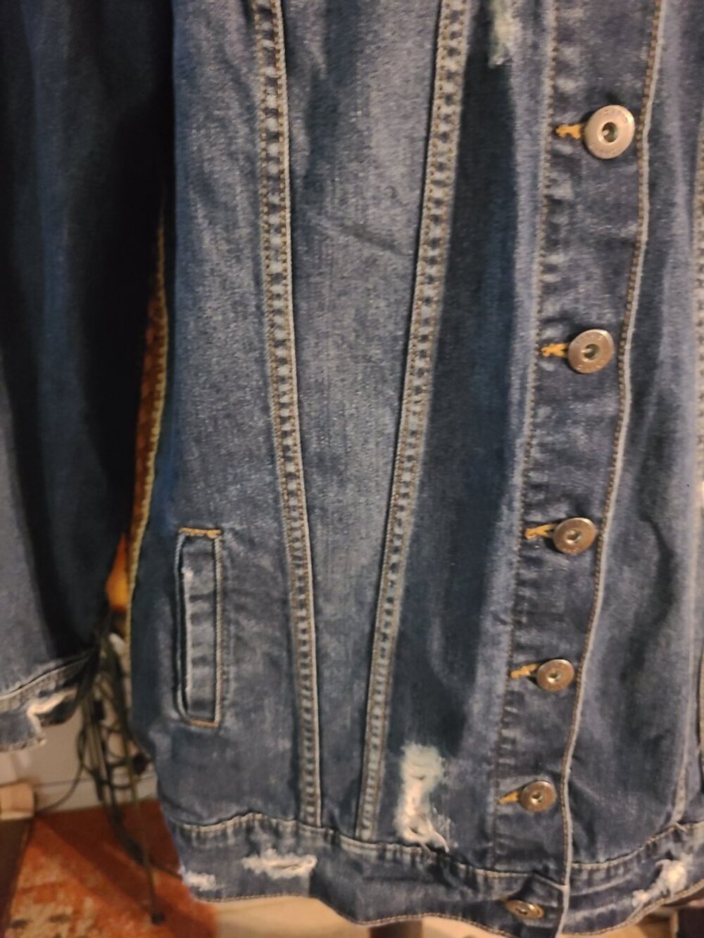 Stevie Nicks Custom Denim Jean Jacket Live Madison Square Garden Fits L & XL - Picture 10 of 14